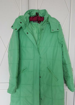 Удлиненная куртка курточка пальто на синтепоне leps