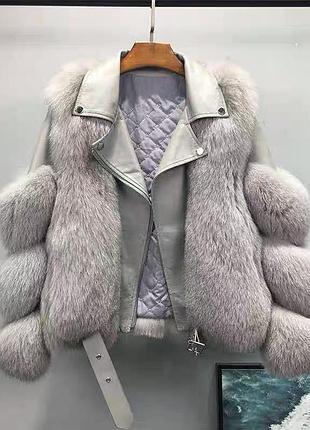 Куртка імітація лисячого хутра