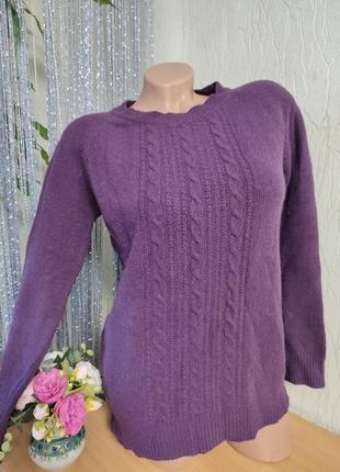 Базовий теплий джемпер в коси,вовна,trf knitwear,28/m,s