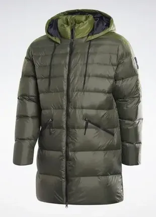 Оригінальна чоловіча парка пуховик reebok outerwear core (ft0682)5 фото