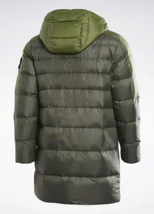 Оригінальна чоловіча парка пуховик reebok outerwear core (ft0682)4 фото