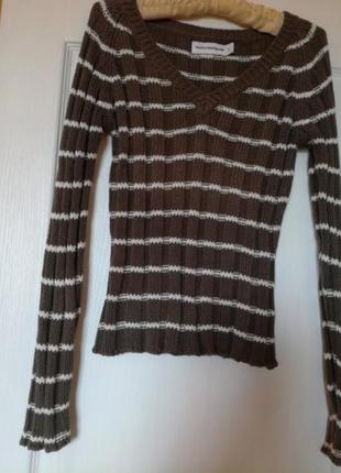 Пуловер женский крапива,котон крупная вязка от outfitters