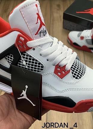 Кроссовки nike air jordan 4 retro fire red