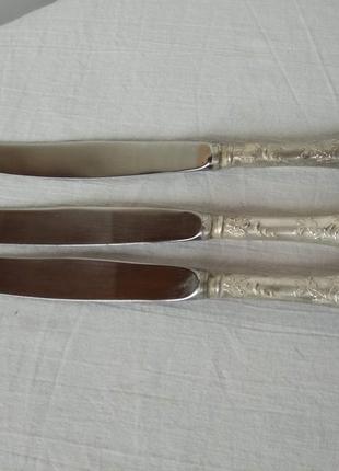 Набор мельхиоровых ножей 6 шт мнц 70-х годов ссср9 фото