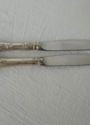 Набор мельхиоровых ножей 6 шт мнц 70-х годов ссср10 фото