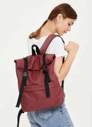 Жіночий рюкзак sambag rolltop milton бордо