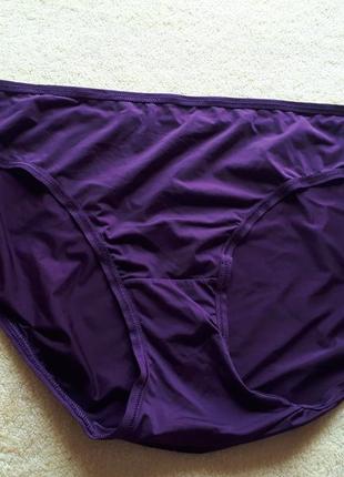 Новые темно фиолетовые баклажан трусики закрытые слипы л/12/40/48 c&a lingerie1 фото