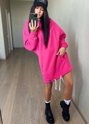 Туніка- худі,люкс на флісі