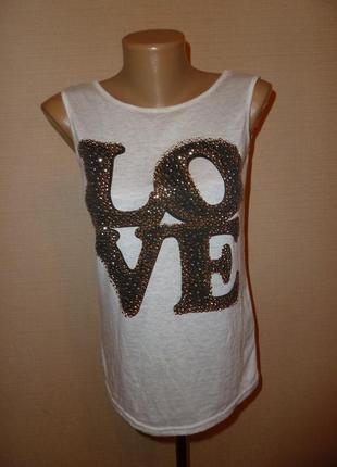 Love футболка, майка doroty perkins , р 8