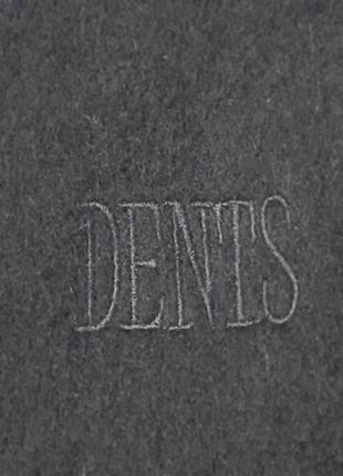 100% ламбсвул dents established 1777 брендовий вовняний темно - синій шарф