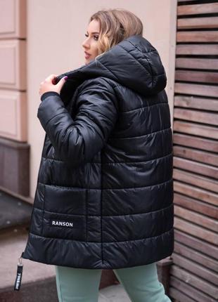 Шикарна зимова стьобана куртка8 фото