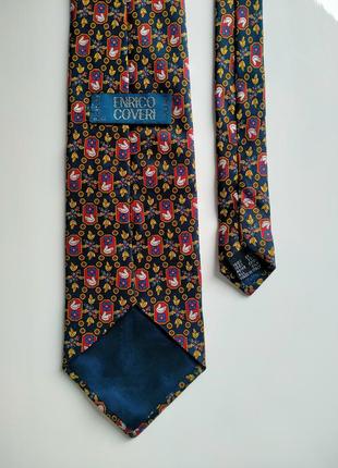 Краватка галстук з птахами enrico coveri вантаж3 фото