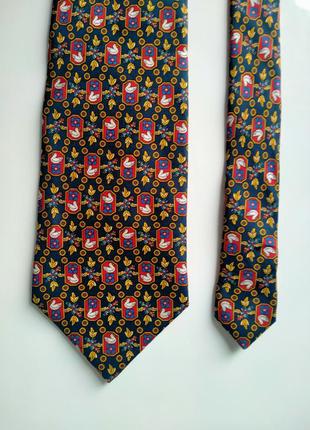 Краватка галстук з птахами enrico coveri вантаж2 фото