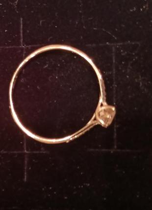 Каблучка біле золото 585 sova,кольцо золото4 фото