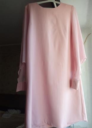 Продам рожеву сукню, розмір 50-52.2 фото