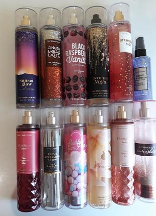 Спреї bath & body works