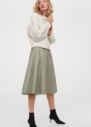 Юбка из искусственной кожи h&m,p.m
