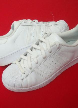 Кроссовки adidas superstar натур кожа оригинал 38 размер