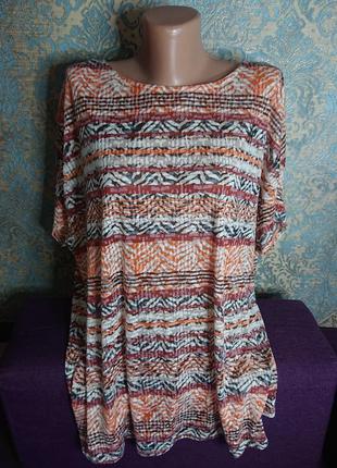 Женская блуза свободного фасона блузка блузочка большой размер батал 52 /54/563 фото