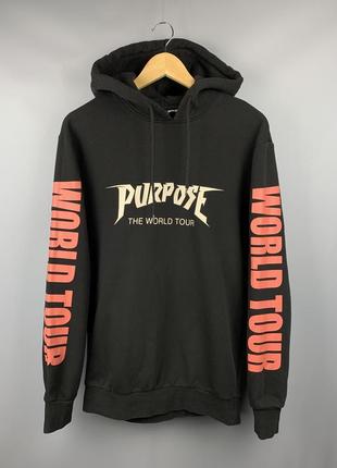 Justin bieber h&m purpose tour худи мерч кофта