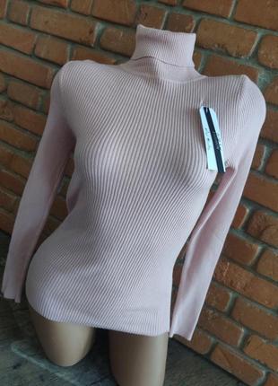 Гольф в рубчик водолазка