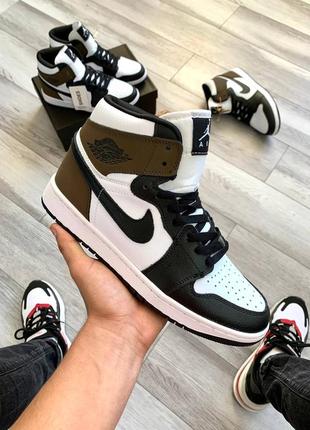 Кросівки nike air jordan 1 brown