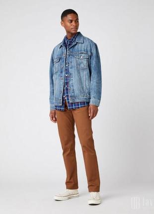 Мужские  штаны брюки хлопок greensboro regular straight wrangler оригинал