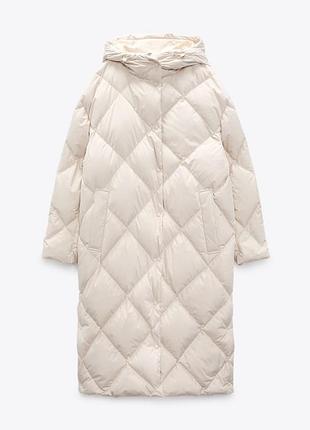 Новий пуховик, остання клекція  zara, оверсайз, xs,s,m,l