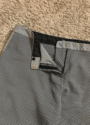 Брюки с принтом завышенные штаны с геометрическим рисунком брюки на осень5 фото