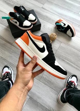 Кросівки nike air jordan orange2 фото