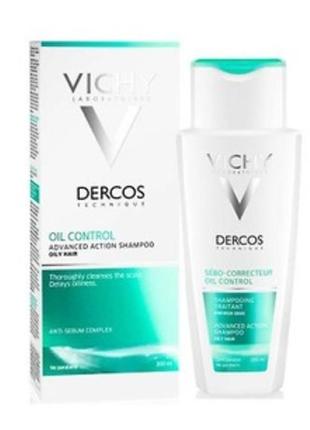 Регулирующий шампунь для жирных волос vichy