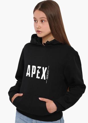 Худи женский апекс леджендс лого (apex legends logo) кенгуру (8921-3499) черный xl3 фото