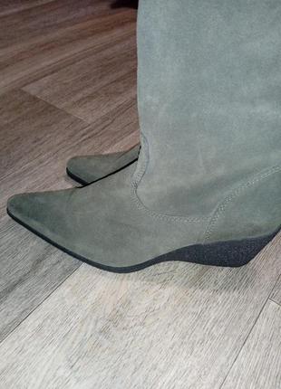 Сапоги женские из натуральной замши / женская обувь / демисезонные сапоги / натуральная обувь5 фото