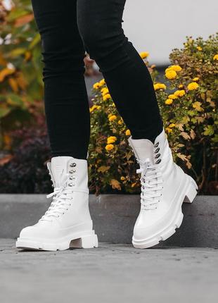 🍁both gao high boots white🍁ботинки жіночі білі демісезонні черевики жіночі білі демісезонні, ботинки женские белые весна-осень