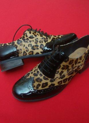 Туфлі броги clarks натуральна шкіра розмір 39-40