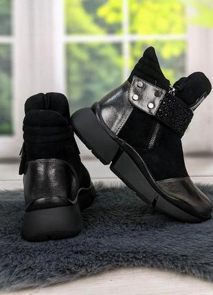 Ботинки зимние женские замшевые спортивного типа purlina4 фото