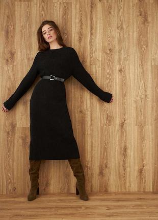 Теплое вязаное платье 42-52 р.🥪🥙🌮