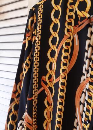 Платье рубашка в цепи на пуговичках, длинный рукав  primark5 фото