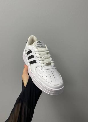 Жіночі кросівки adidas dass-ler white black grey / smb7 фото