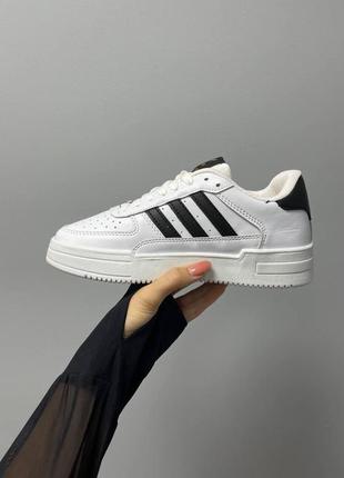 Жіночі кросівки adidas dass-ler white black gold / smb