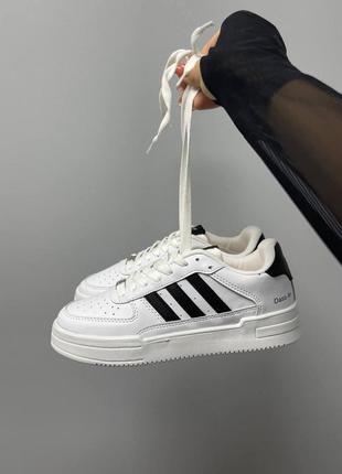 Жіночі кросівки adidas dass-ler white black gold / smb5 фото