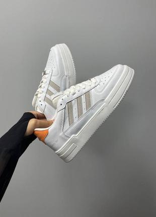 Жіночі кросівки adidas dass-ler white beige orange / smb5 фото