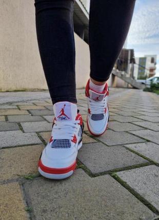 Кроссовки nike air jordan 4 retro fire red4 фото