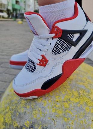 Кроссовки nike air jordan 4 retro fire red5 фото