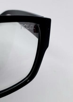 Polo ralph lauren очки имиджевые компьютерные мужские оправа черный глянец10 фото
