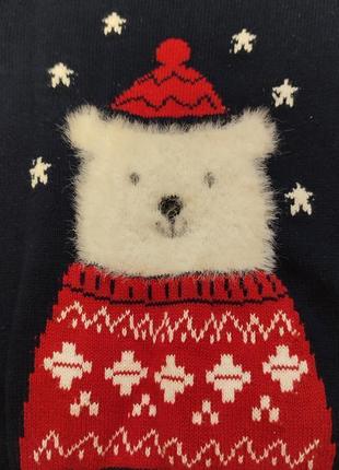 Новогодний свитер с медведем7 фото