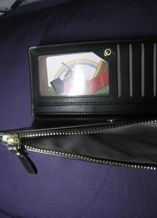 Кошелек женский портмоне черный6 фото