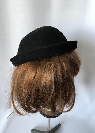 Маленькая черная шляпка фетр костюм баварский чарли чаплин3 фото