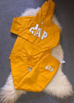 Спортивный костюм gap фдисовый тёплый на молни зип худи5 фото