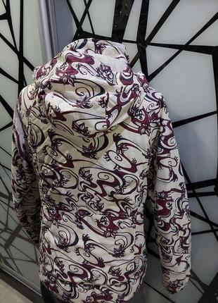 Оригинальная демизезонная куртка columbia omni-tech фиолетовая абстракция s4 фото